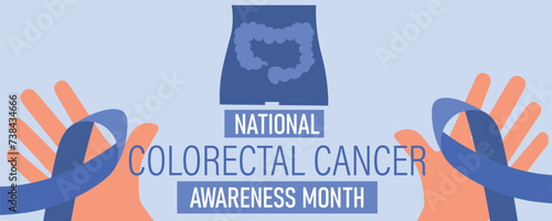 Awareness banner for National Colorectal Cancer Awareness Month