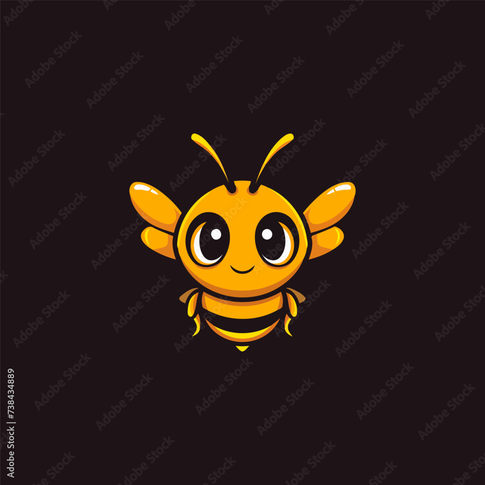 Bee logo design vector illustration Bee logo design vector illustration