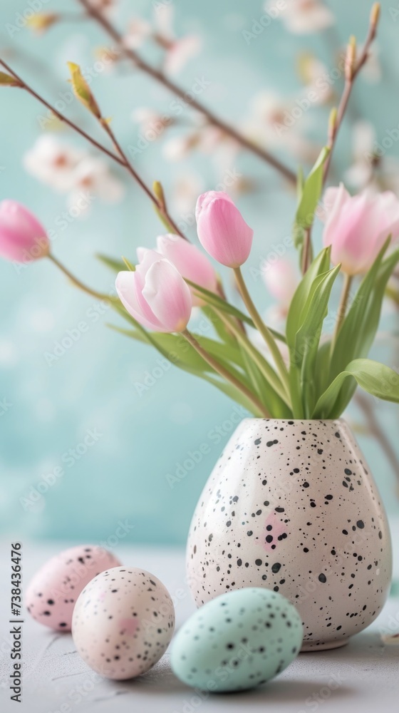 Easter background . Vertical background Easter background . Vertical background