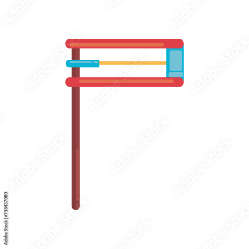 Purim rattle on white background