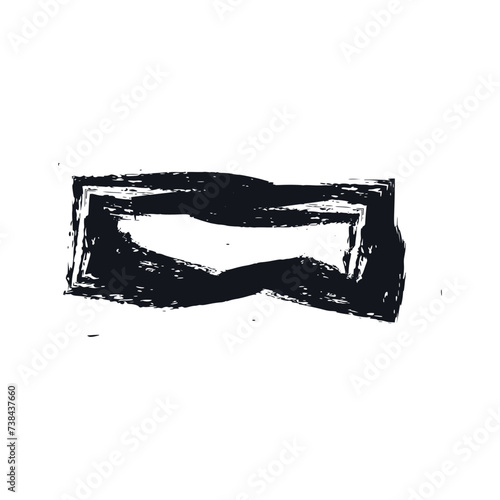 Frame made of black paint s...
