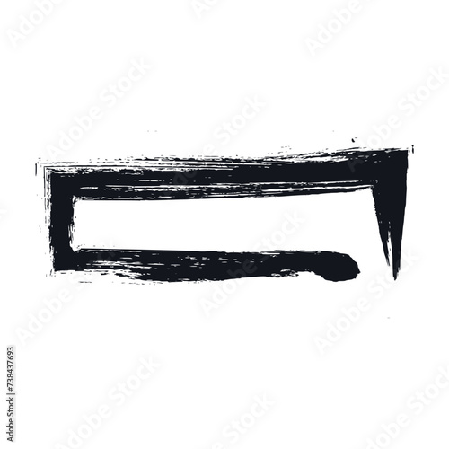Frame made of black paint s...