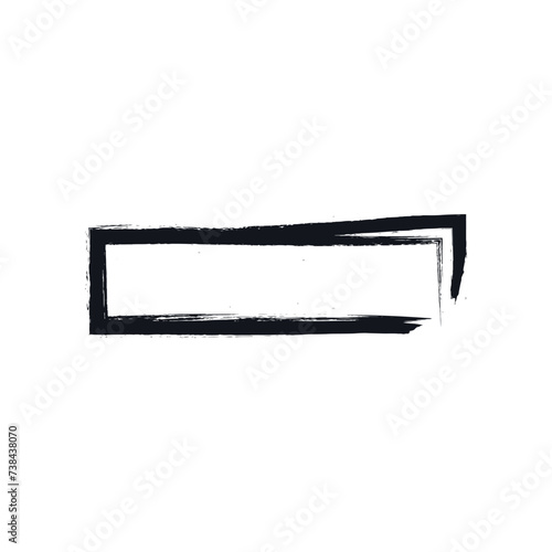 Frame made of black paint s...