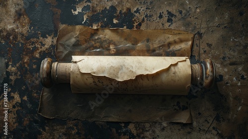 Ancient old scroll papyrus parchment document wallpaper background