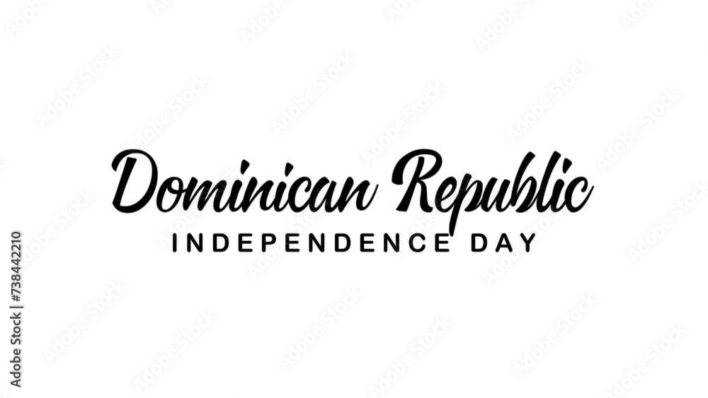 Dominican Republic Independence Day Text Animation. Great for Dominican Republic Independence Day Celebrations with transparent background, for banner, social media feed wallpaper stories Dominican Republic Independence Day Text Animation. Great for Dominican Republic Independence Day Celebrations with transparent background, for banner, social media feed wallpaper stories