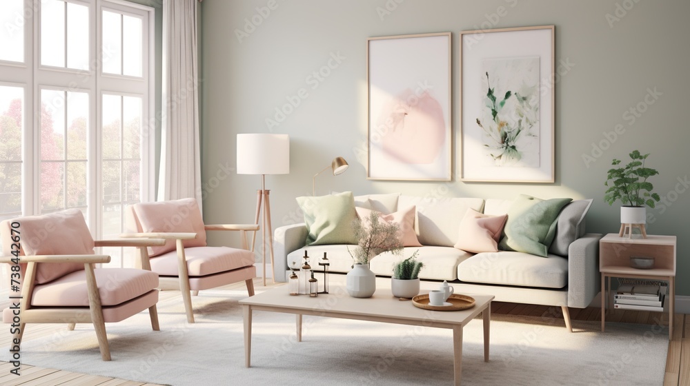 Modern elegant living room interior design inspired by scandinavian simplicity Modern elegant living room interior design inspired by scandinavian simplicity