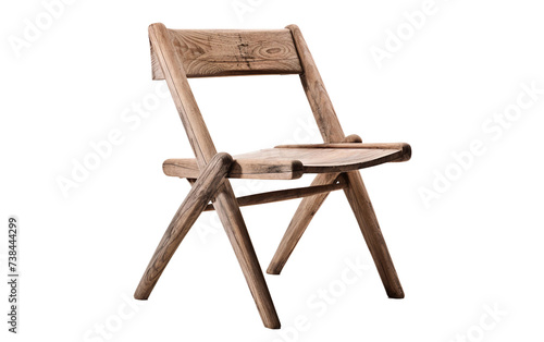 Ash Chair Presentation Isolated on Transparent Background PNG.