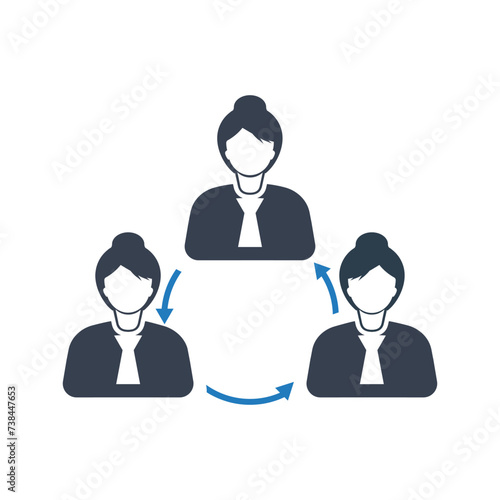 Business teamwork icon