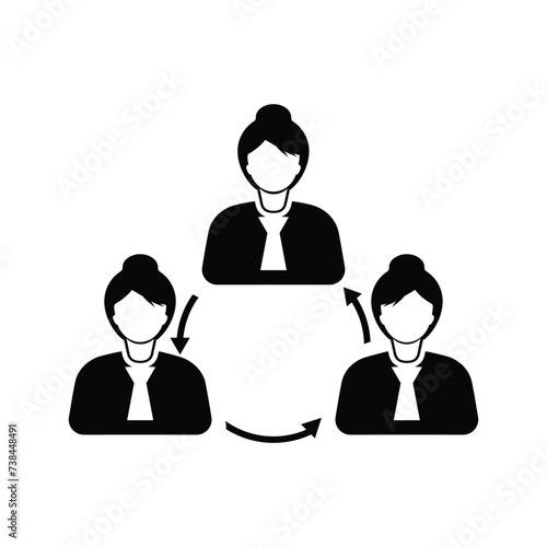 Business teamwork icon