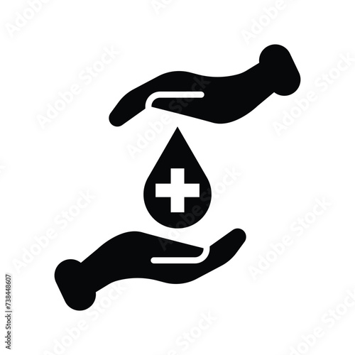 Blood care icon