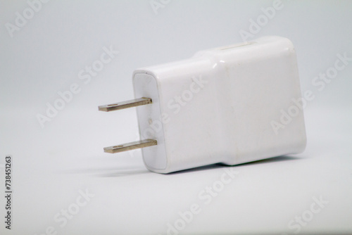 white usb 3.0 charging adapter