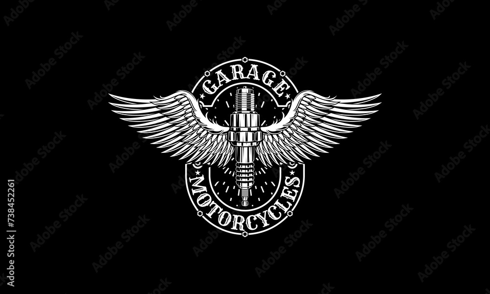 Motorcycle club emblem, motor club logo Motorcycle club emblem, motor club logo