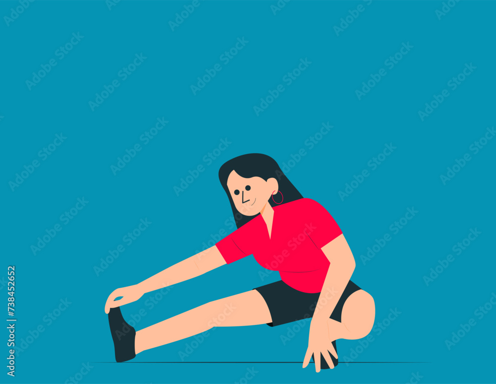 Warming up and exercises. Full body workout concept Warming up and exercises. Full body workout concept