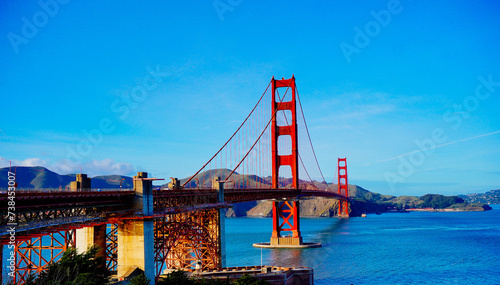The landscape of San Francisco Bay in California 
