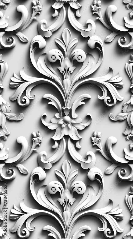 Damask style pattern background. Vertical background Damask style pattern background. Vertical background