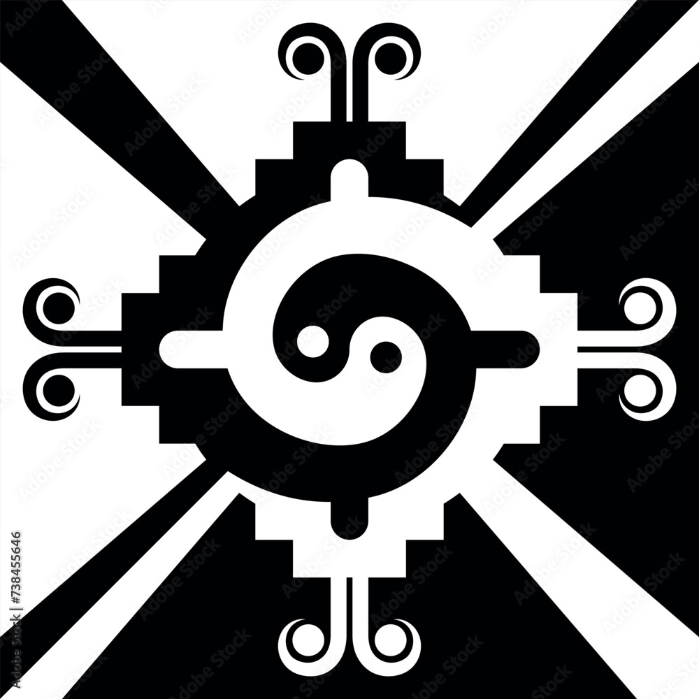 Tribal symbol of Aztec civilization Tribal symbol of Aztec civilization