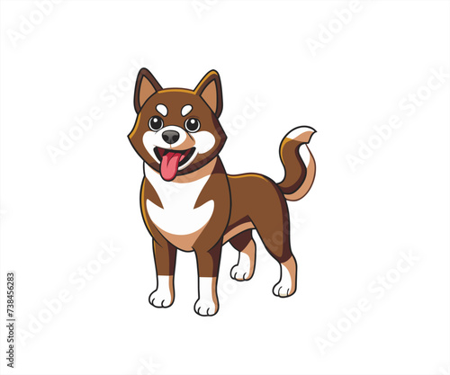 friendly Dog Mascot Cartoon Character © dinny