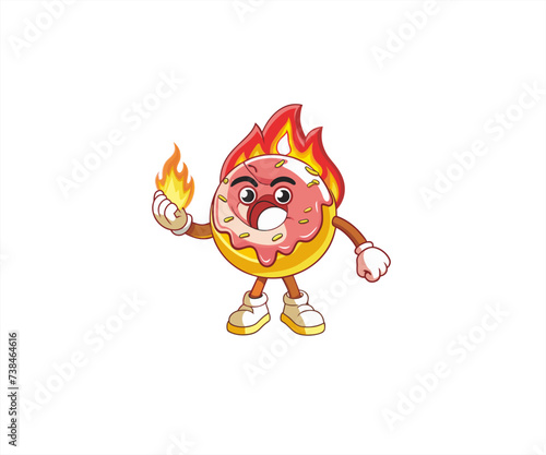 doughnut character cartoon illustration