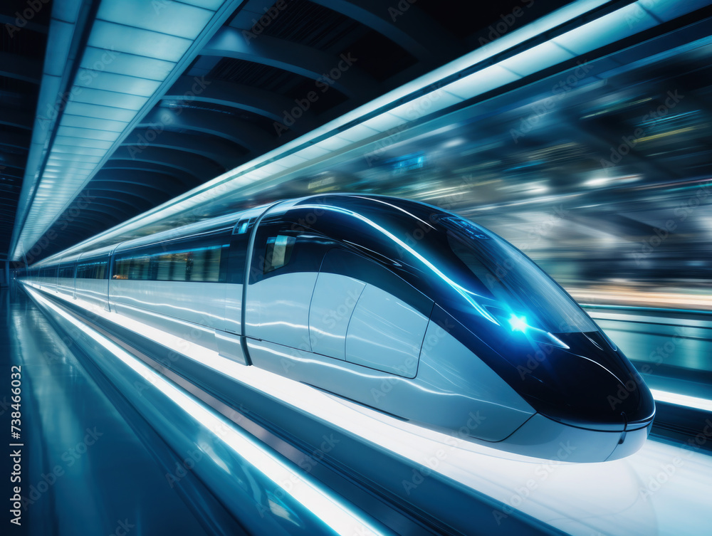 highspeed commuter riding highspeed commuter riding