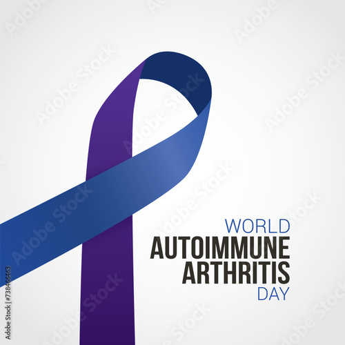 World Autoimmune Arthritis Day Vector Illustration. Autoimmune Arthritis Day themes design concept with flat style vector illustration. Suitable for greeting card, poster and banner.