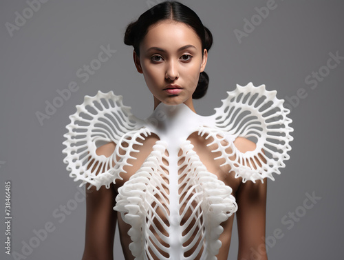 Obraz na płótnie 3d printing fashion w salonie