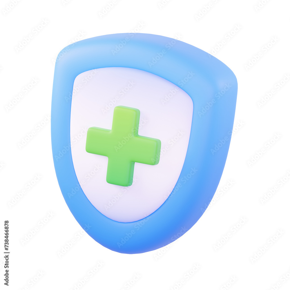 Obraz premium Medical Insurance 3D Illustration
