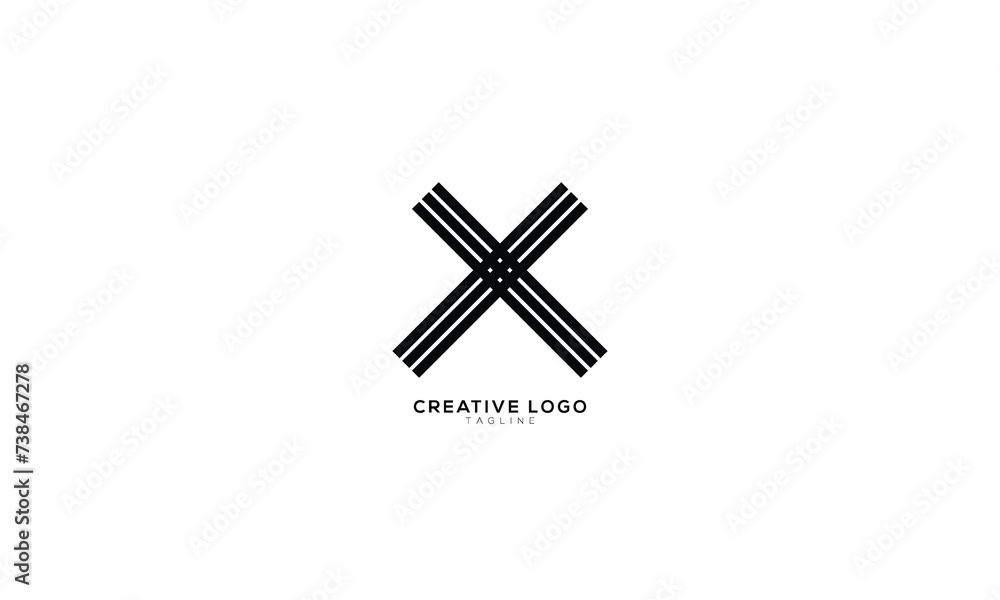 X XY YX Abstract initial monogram letter alphabet logo design