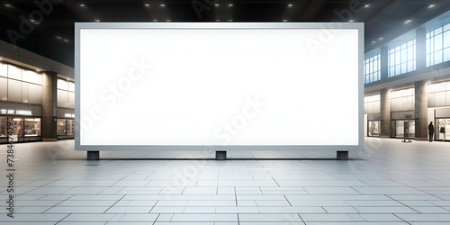 large white screen in a large room with windows