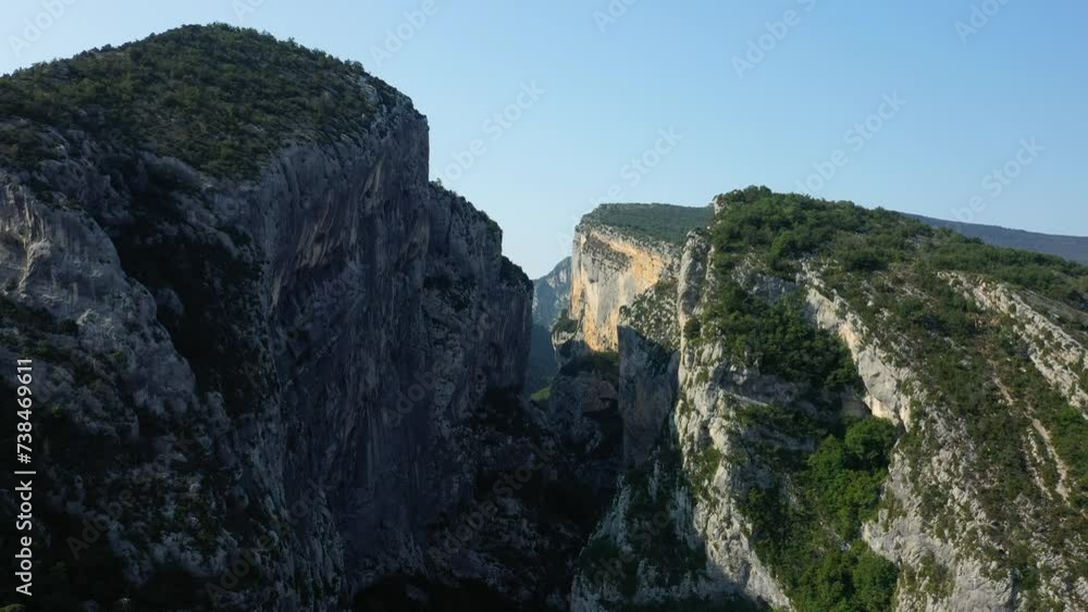 The Gorges du Verdon in Europe, France, Provence Alpes Cote dAzur, Var, in summer, on a sunny day. The Gorges du Verdon in Europe, France, Provence Alpes Cote dAzur, Var, in summer, on a sunny day.