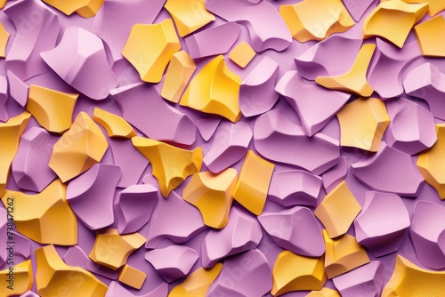 Mauve mustard color geometric shapes background  photo