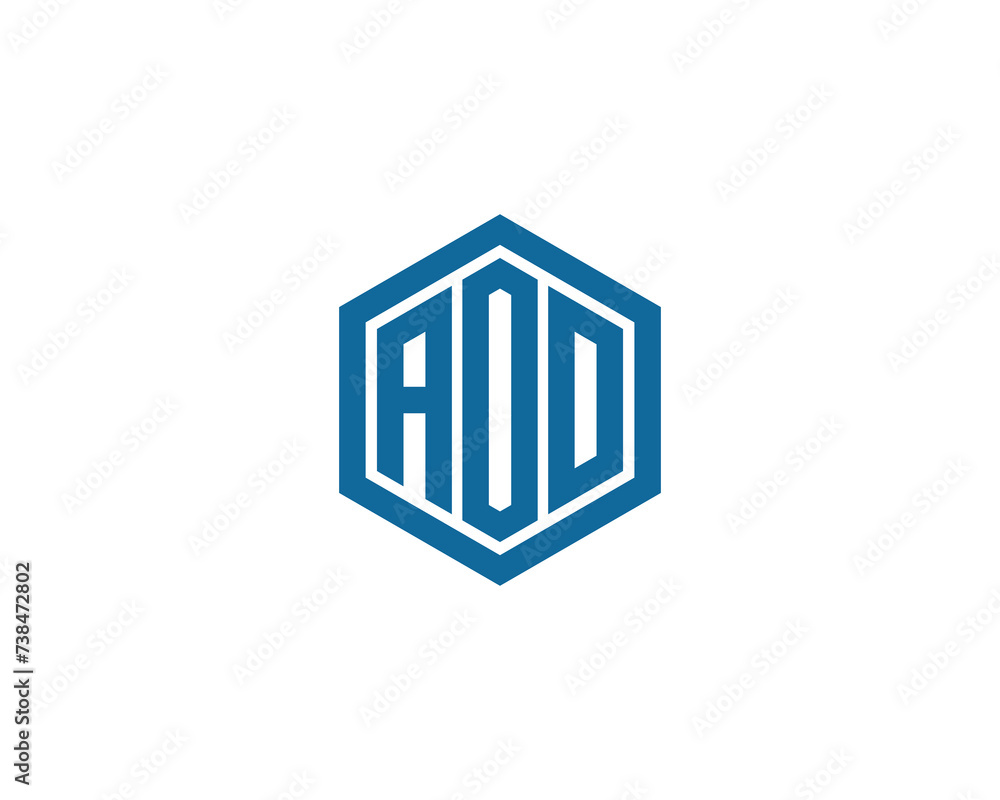 AOO Logo design vector template AOO Logo design vector template