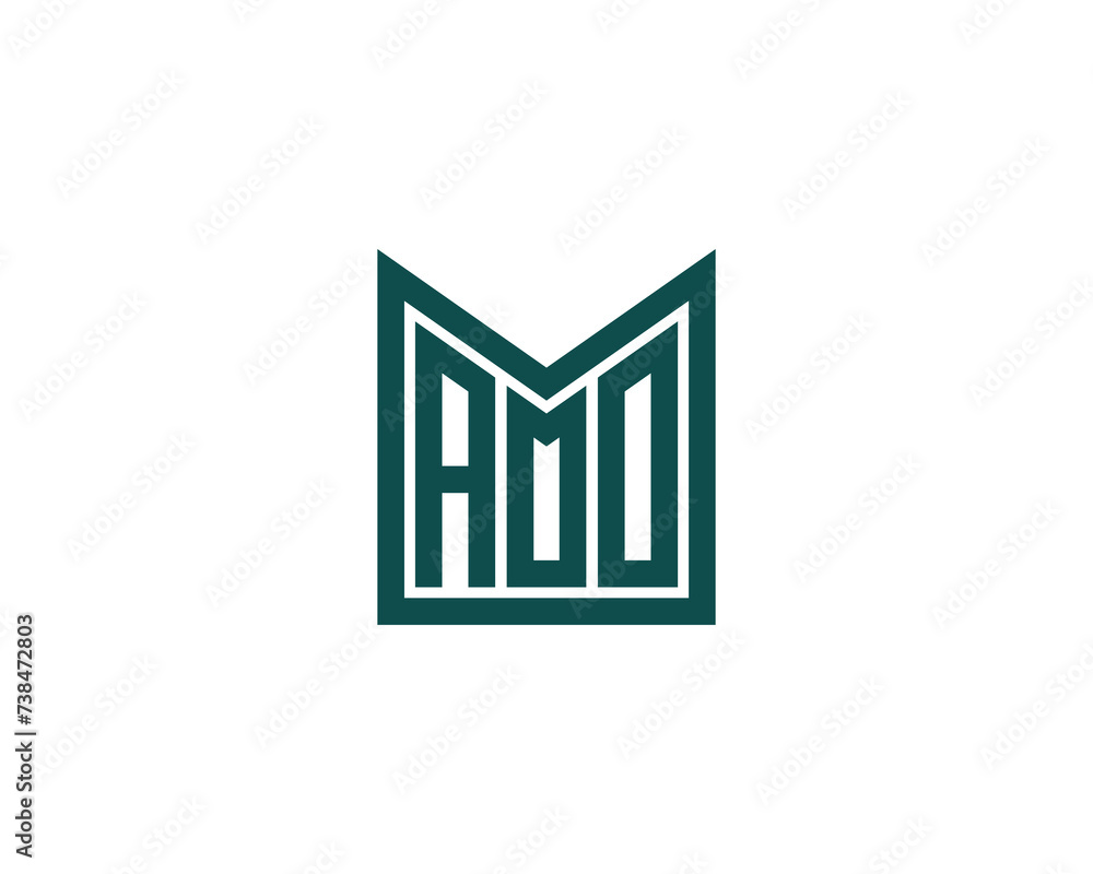AOO Logo design vector template AOO Logo design vector template