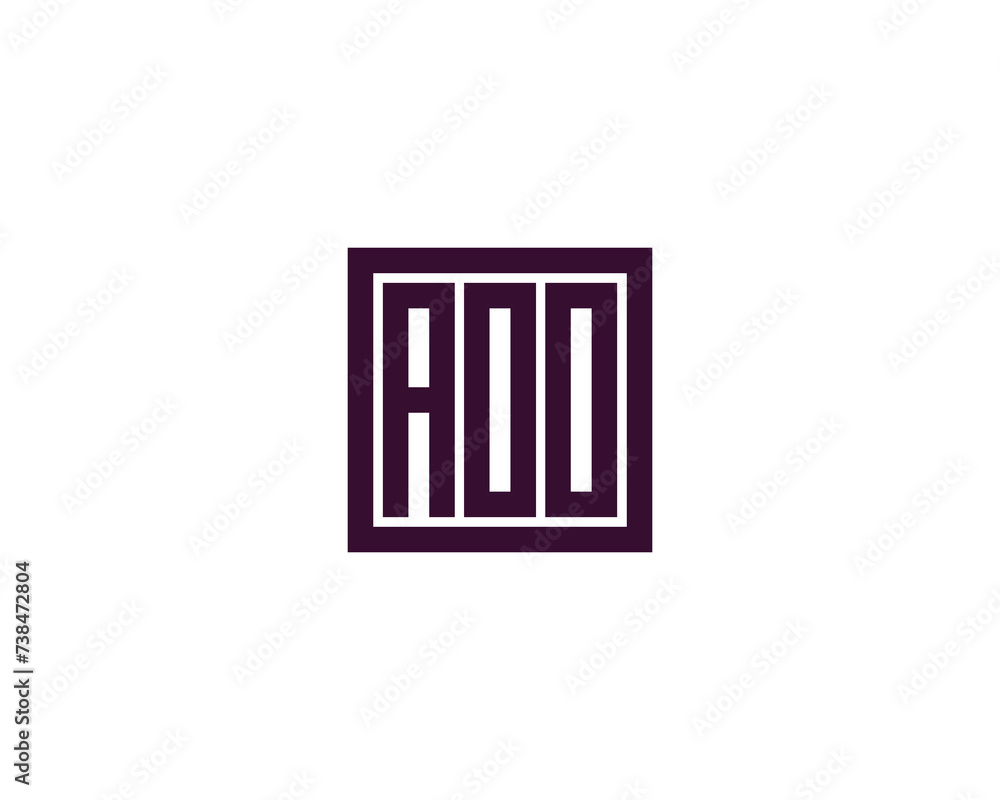 AOO Logo design vector template AOO Logo design vector template