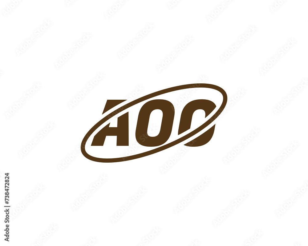 AOO Logo design vector template AOO Logo design vector template