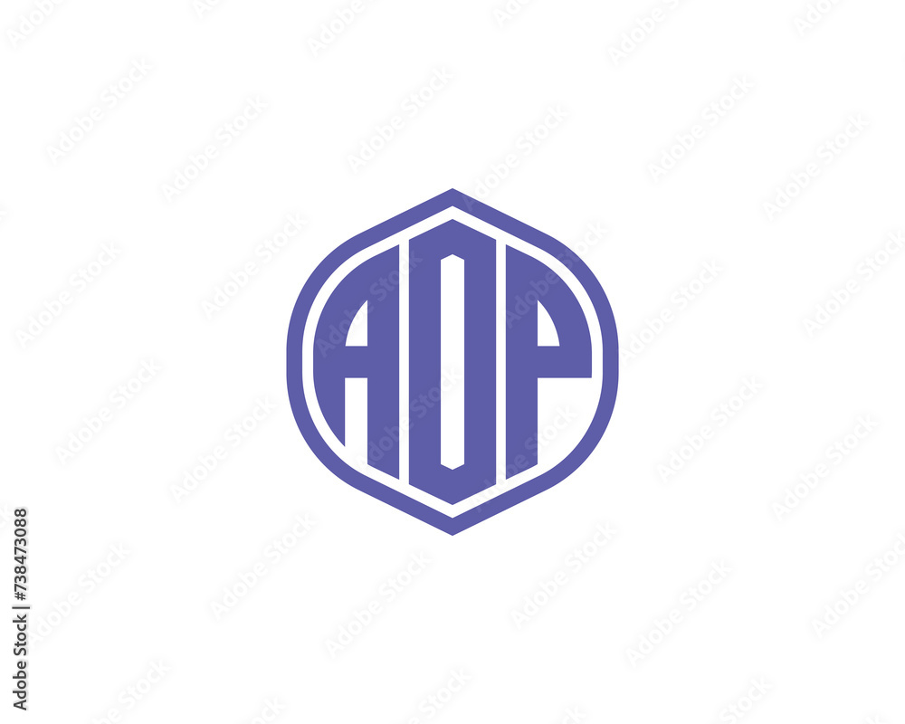 AOP logo design vector template