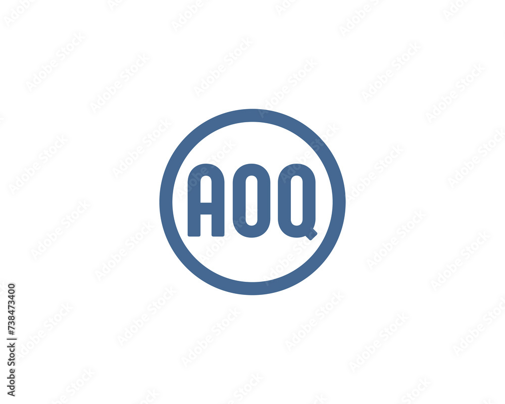 AOQ logo design vector template AOQ logo design vector template