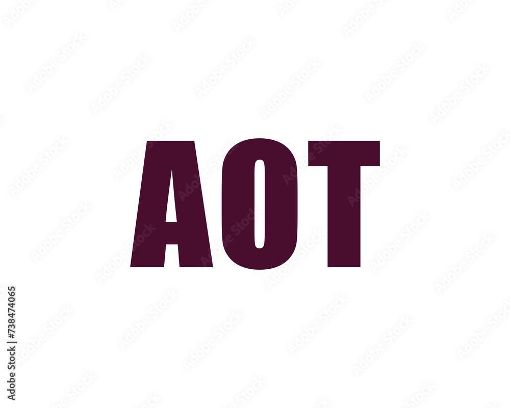 AOT logo design vector template AOT logo design vector template