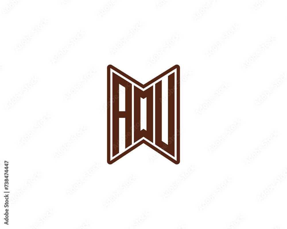 AOU logo design vector template AOU logo design vector template
