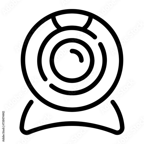 web cam Line Icon