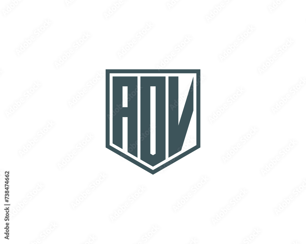 AOV logo design vector template AOV logo design vector template