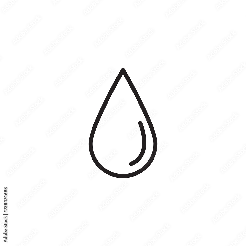 Water drop vector icon, Water drop logo concept simple illustration on white background..eps Water drop vector icon, Water drop logo concept simple illustration on white background..eps
