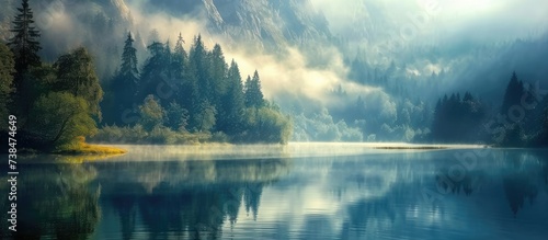 Nature's enchanting morning mist