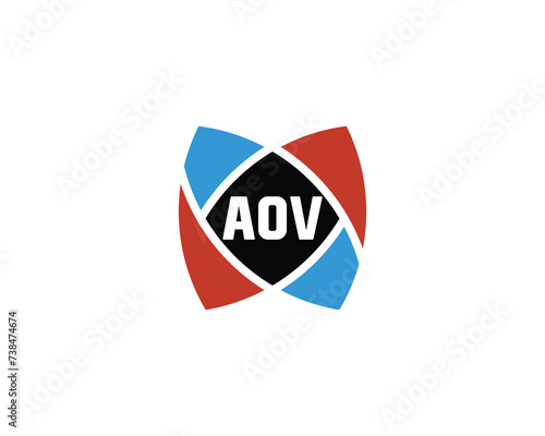 AOV logo design vector template Free Download AOV logo design vector template - GFXLoad