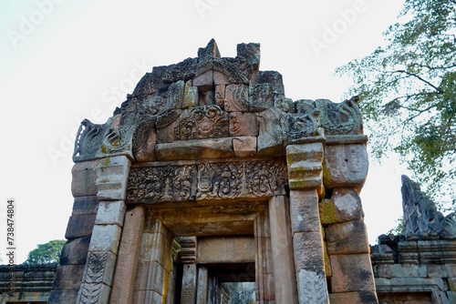 Prasat Muang Tam Stone Sanctuary (Prasat Mueang Tam) Prasat Hin Muang Tum is a Khmer temple in Prakhon Chai district, Buri Ram Province, Thailand. photo