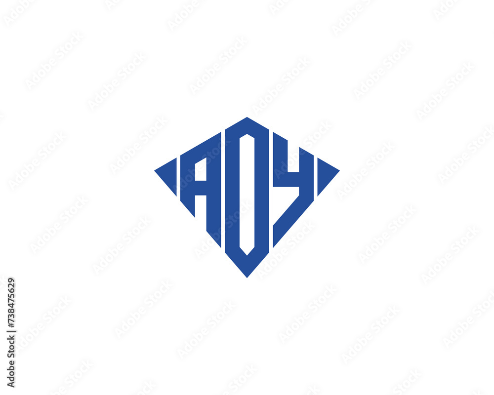 AOY logo design vector template AOY logo design vector template