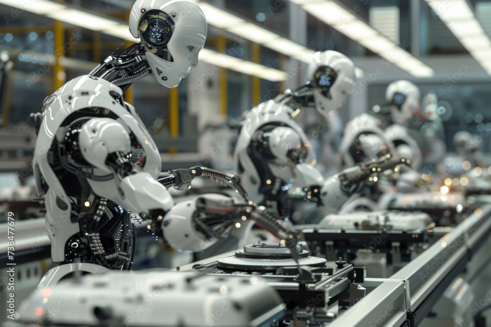 Obraz premium robots factory