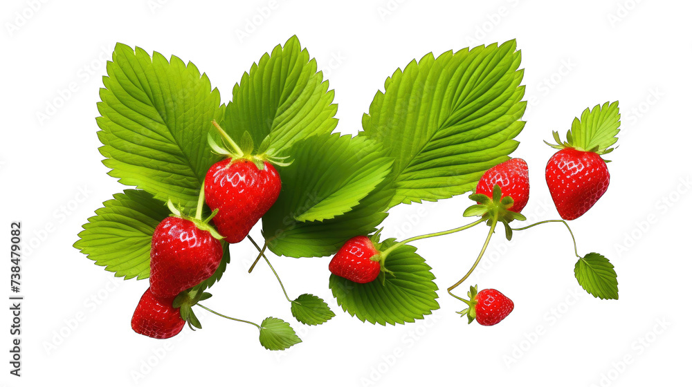 fresh strawberry leaves png fresh strawberry leaves png