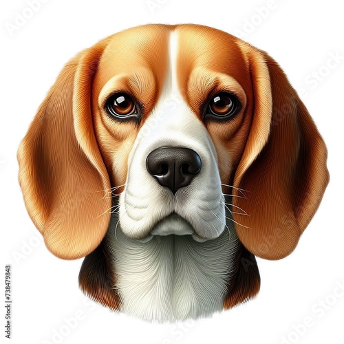 Animal, dog, pet, cute dog, lovely dog, spotted dog, illustration, digital art, dog character, animal character,