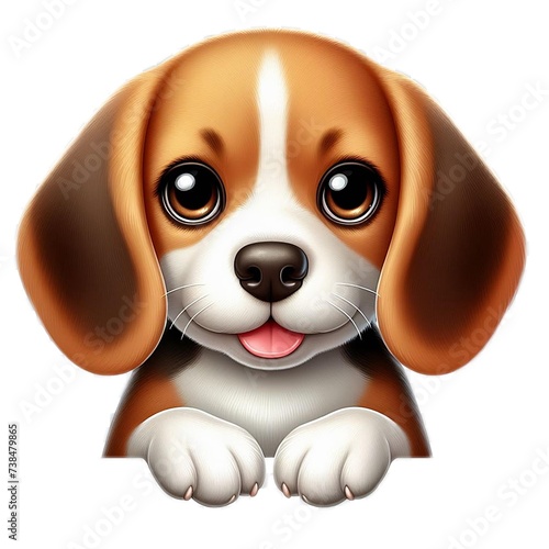 Animal, dog, pet, cute dog, lovely dog, spotted dog, illustration, digital art, dog character, animal character,
