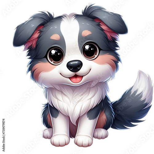 Animal, dog, pet, cute dog, lovely dog, spotted dog, illustration, digital art, dog character, animal character,